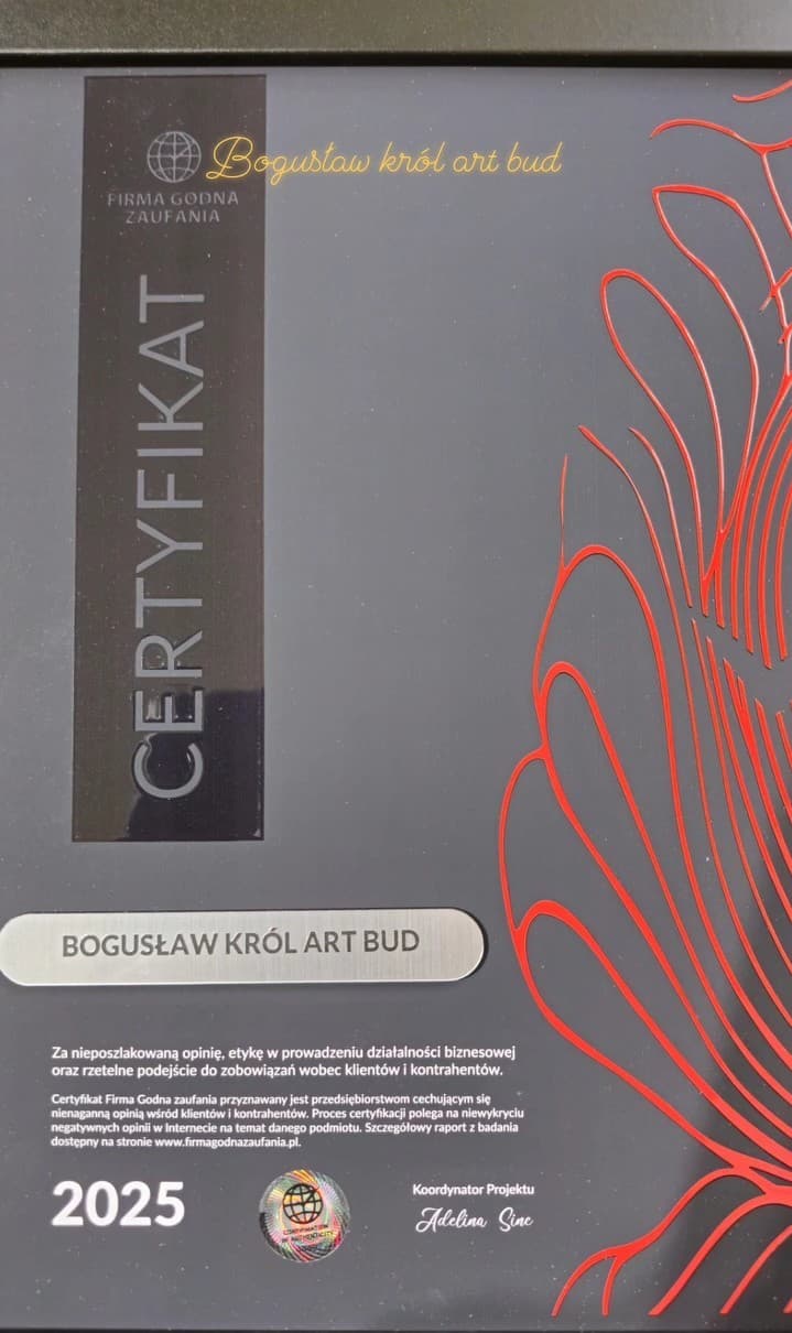 Certyfikat Firma Godna Zaufania